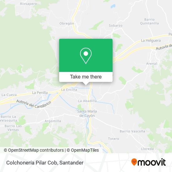 Colchonería Pilar Cob map
