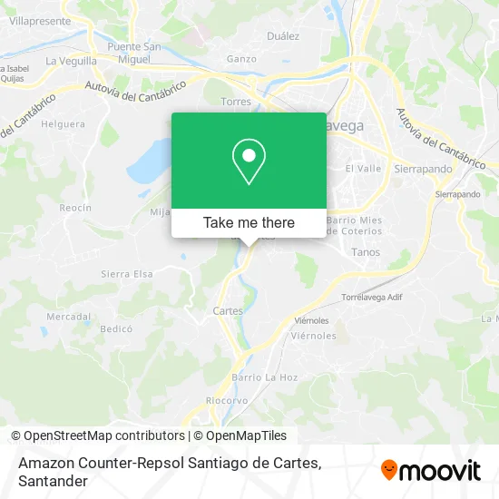 Amazon Counter-Repsol Santiago de Cartes map