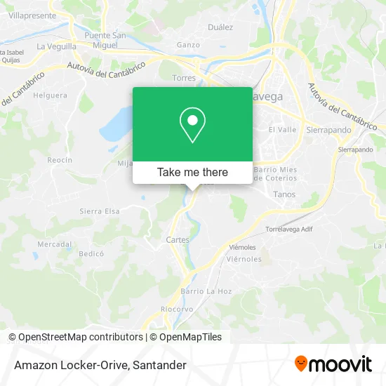 Amazon Locker-Orive map
