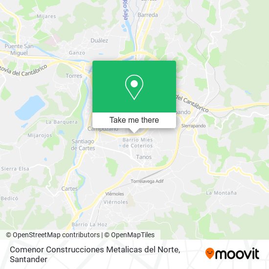 Comenor Construcciones Metalicas del Norte map