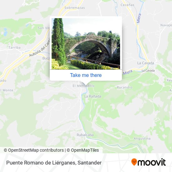 Puente Romano de Liérganes map
