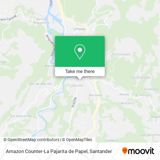 mapa Amazon Counter-La Pajarita de Papel