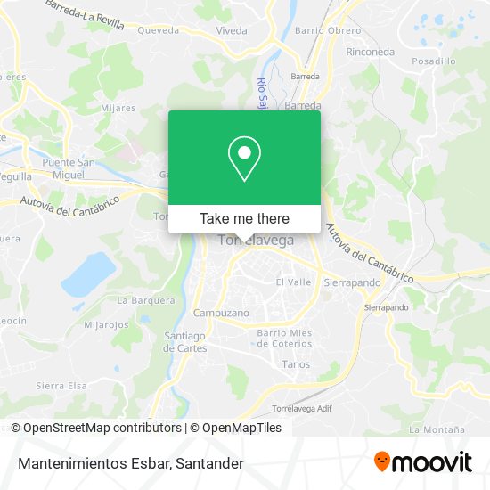Mantenimientos Esbar map