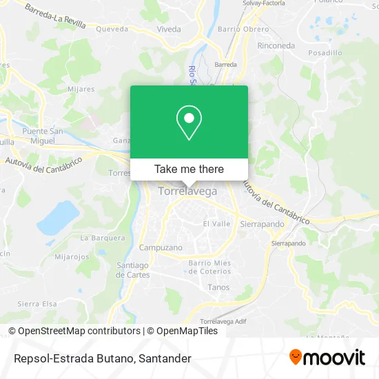 Repsol-Estrada Butano map