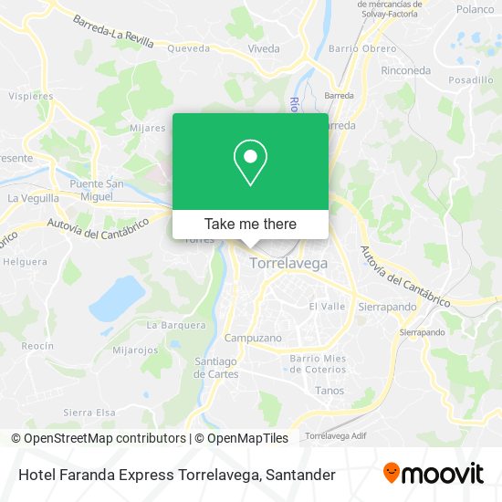 Hotel Faranda Express Torrelavega map