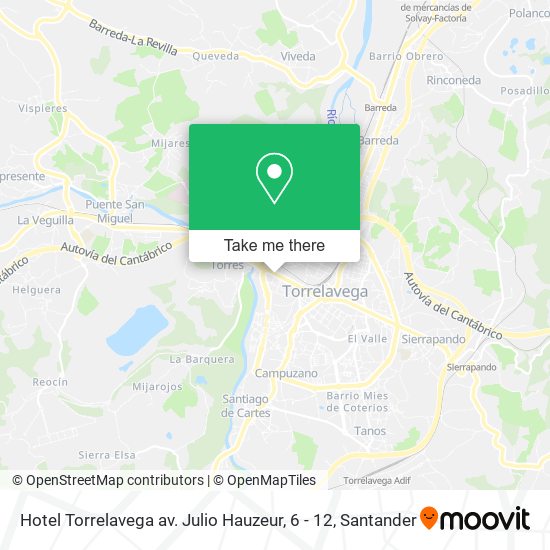 Hotel Torrelavega av. Julio Hauzeur, 6 - 12 map