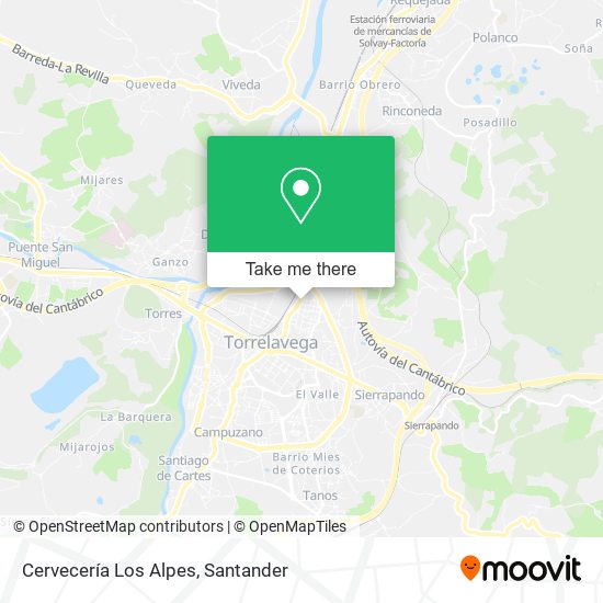 Cervecería Los Alpes map