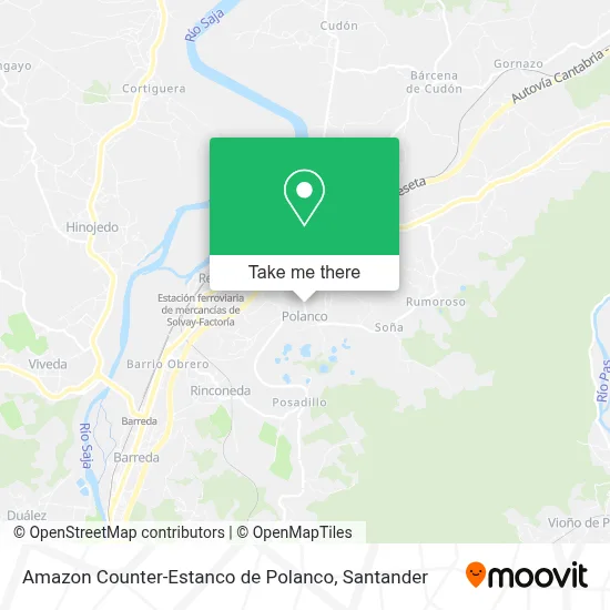 Amazon Counter-Estanco de Polanco map