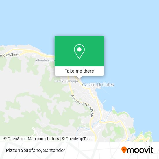Pizzería Stefano map