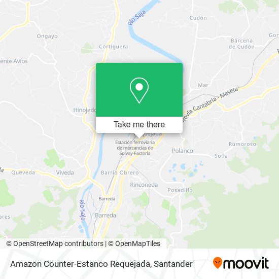 Amazon Counter-Estanco Requejada map