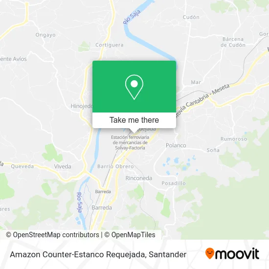 Amazon Counter-Estanco Requejada map