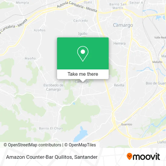 Amazon Counter-Bar Quilitos map