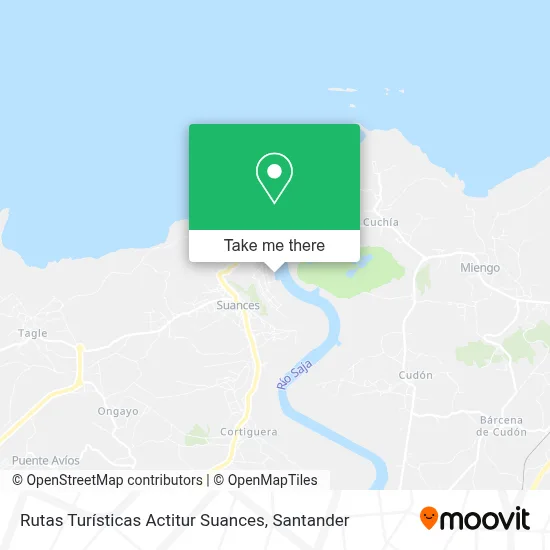 Rutas Turísticas Actitur Suances map