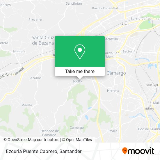 Ezcuria Puente Cabrero map