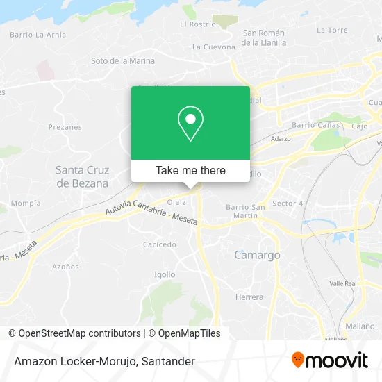 Amazon Locker-Morujo map