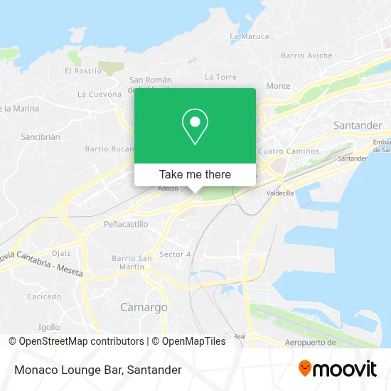 Monaco Lounge Bar map