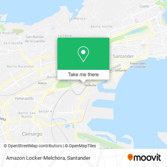 mapa Amazon Locker-Melchora