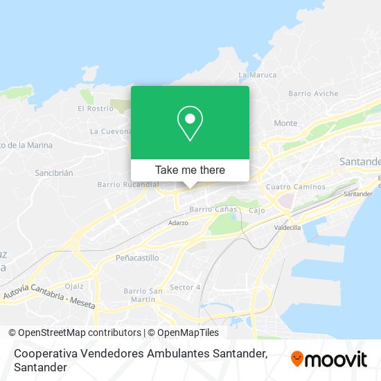 Cooperativa Vendedores Ambulantes Santander map