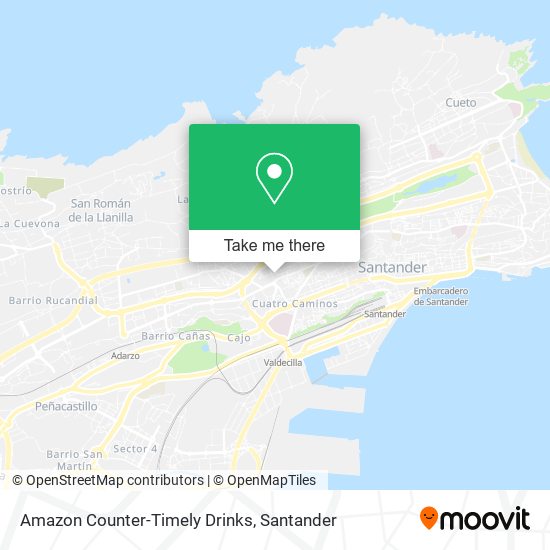 Amazon Counter-Timely Drinks map