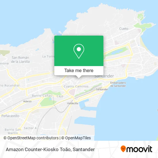 Amazon Counter-Kiosko Toão map