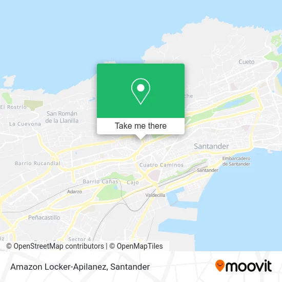 Amazon Locker-Apilanez map