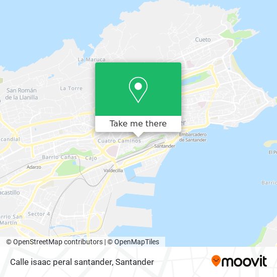 Calle isaac peral santander map