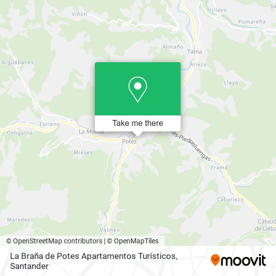 La Braña de Potes Apartamentos Turísticos map