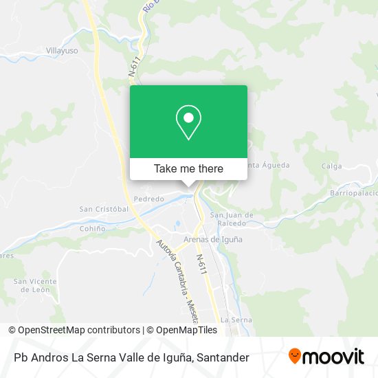 Pb Andros La Serna Valle de Iguña map
