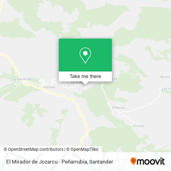 El Mirador de Jozarcu - Peñarrubia map