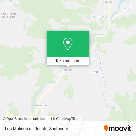 Los Molinos de Ruente map