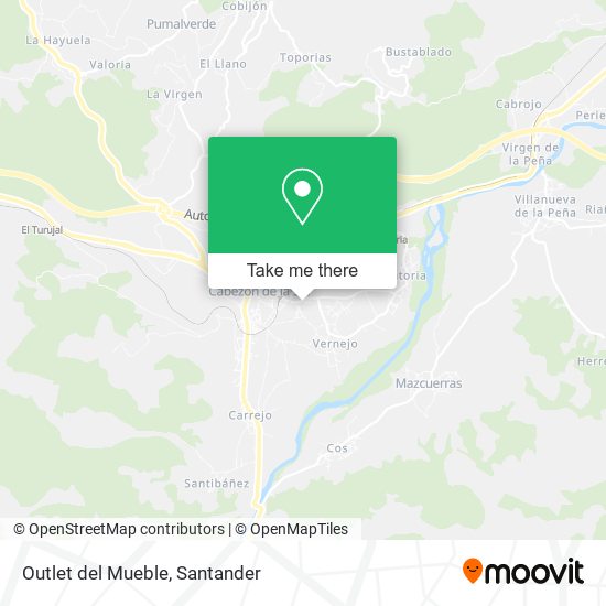 Outlet del Mueble map