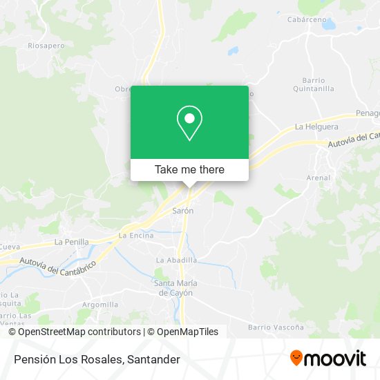 Pensión Los Rosales map