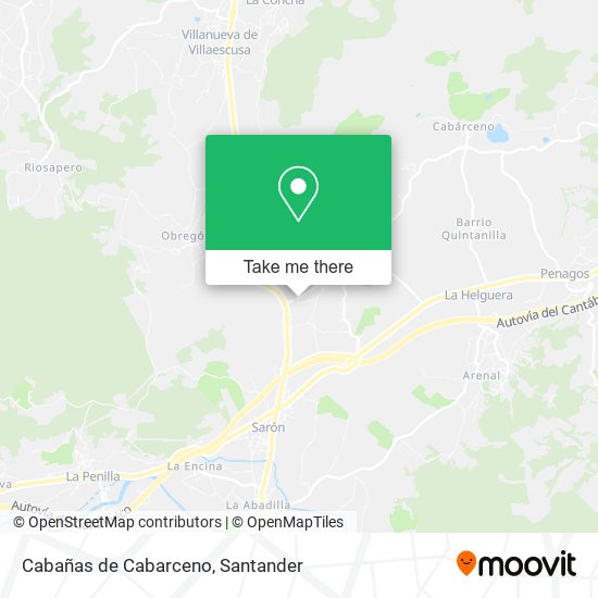 Cabañas de Cabarceno map