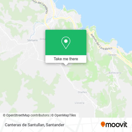 Canteras de Santullan map