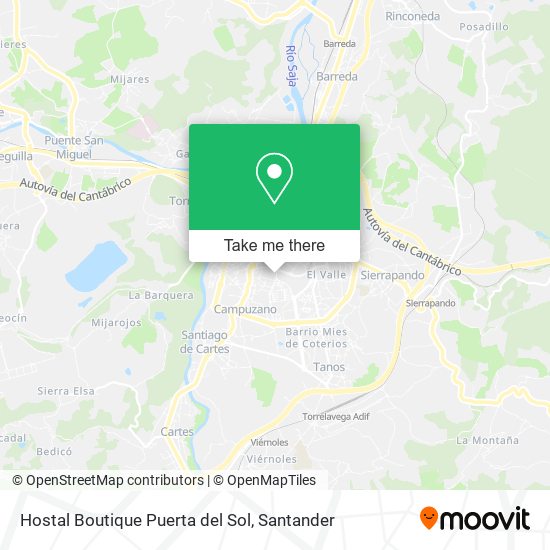 Hostal Boutique Puerta del Sol map
