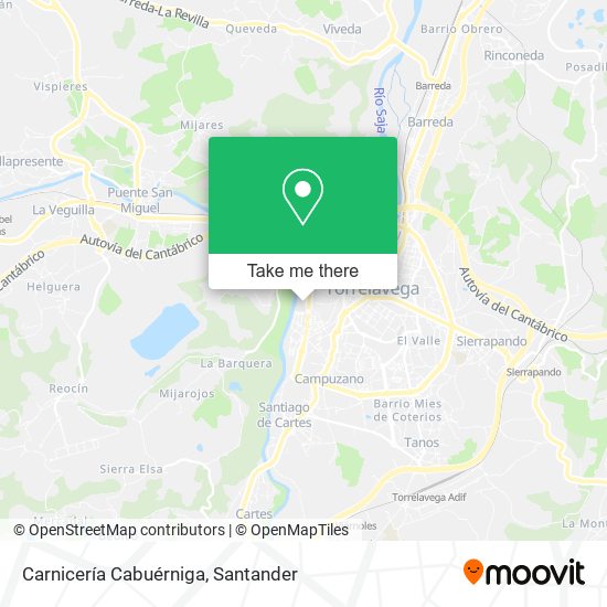 Carnicería Cabuérniga map