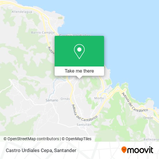 Castro Urdiales Cepa map