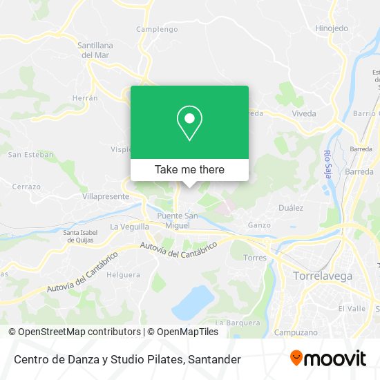 mapa Centro de Danza y Studio Pilates