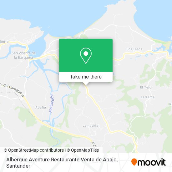 Albergue Aventure Restaurante Venta de Abajo map