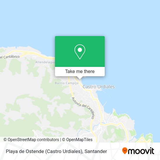 Playa de Ostende (Castro Urdiales) map