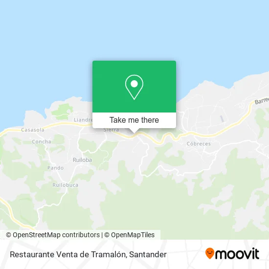 Restaurante Venta de Tramalón map