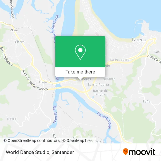 World Dance Studio map