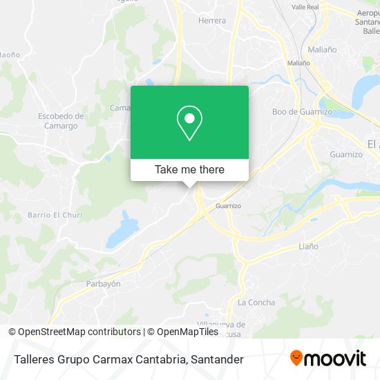 Talleres Grupo Carmax Cantabria map