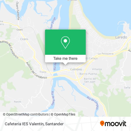 Cafeteria IES Valentín map