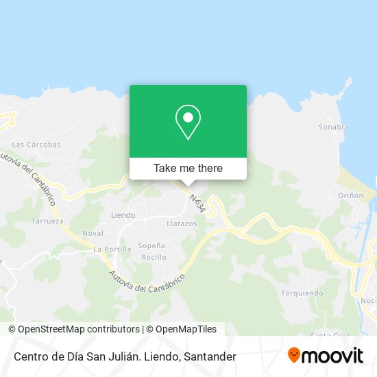 Centro de Día San Julián. Liendo map