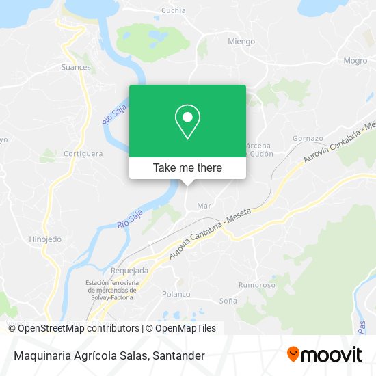 Maquinaria Agrícola Salas map