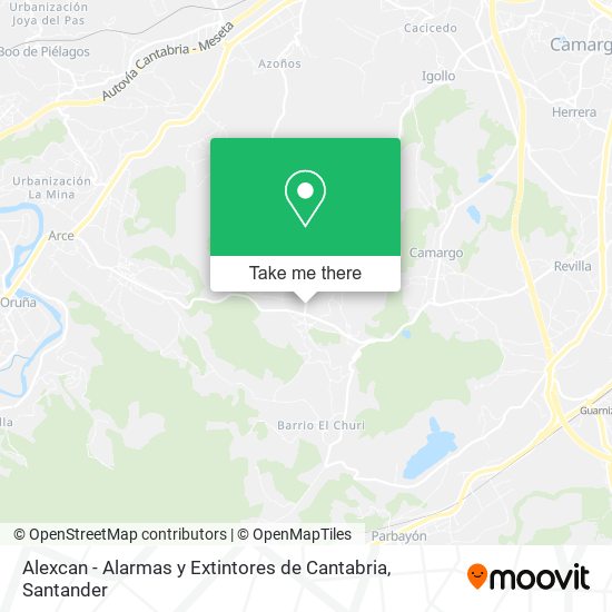 Alexcan - Alarmas y Extintores de Cantabria map