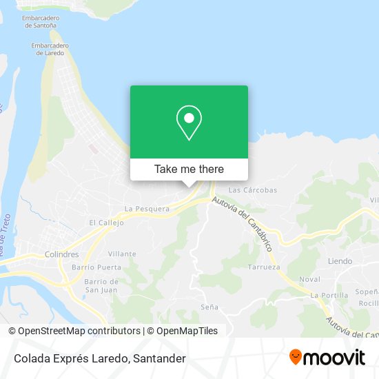Colada Exprés Laredo map