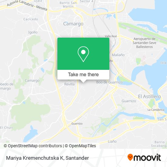 Mariya Kremenchutska K map