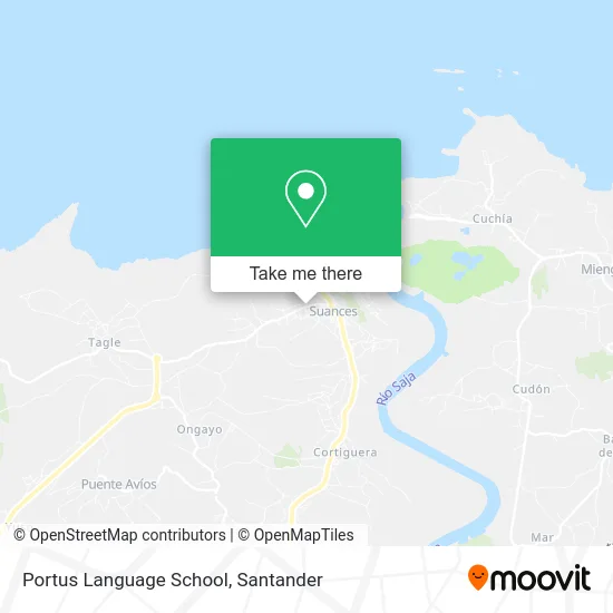 Portus Language School map